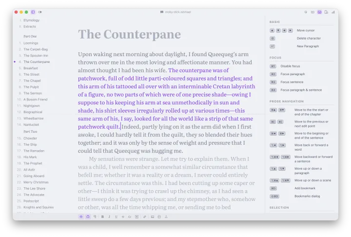 Ishmael screenshot in light mode